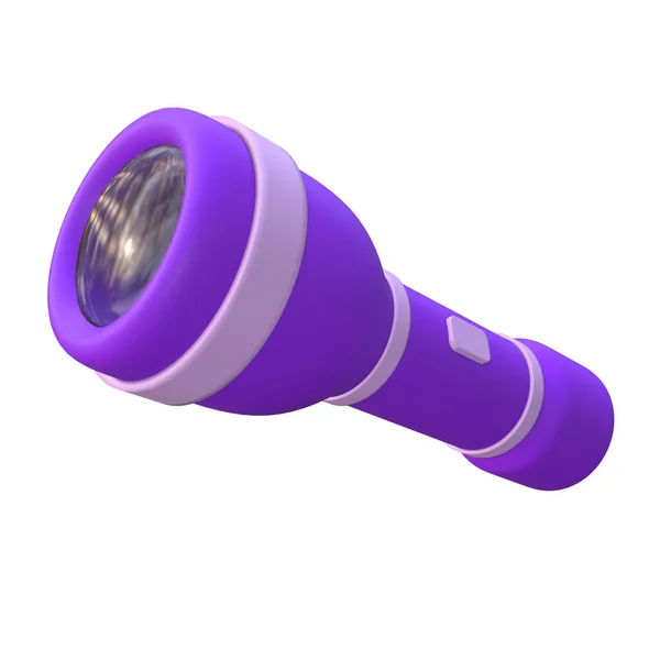 Flashlight Illustration Bottom Side View — Foto de Stock