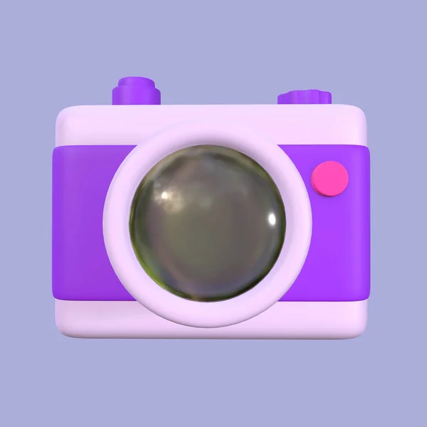 Stylized Camera Illustration Design — ストック写真