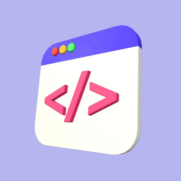 Stylized Illustration Coding — Stock Photo, Image