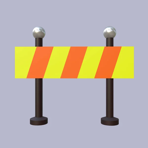 Construction Warning Illustration Design — Stockfoto