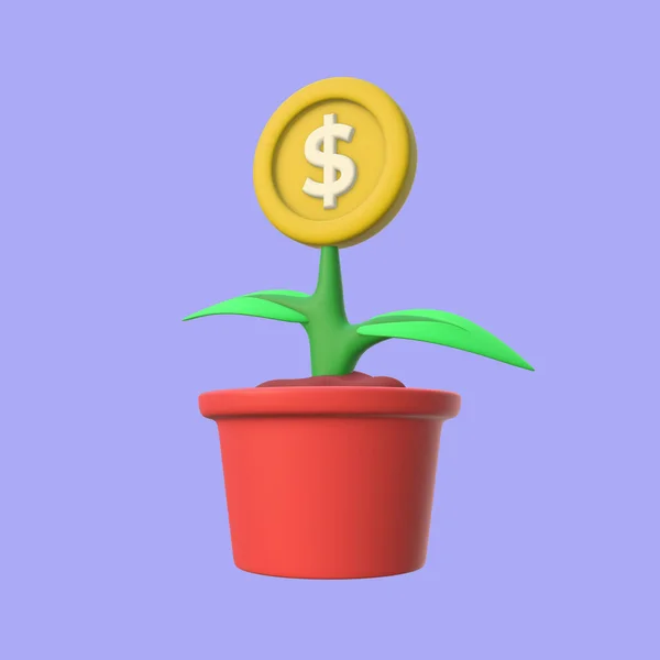 Money Plant Investment Illustration — Fotografia de Stock