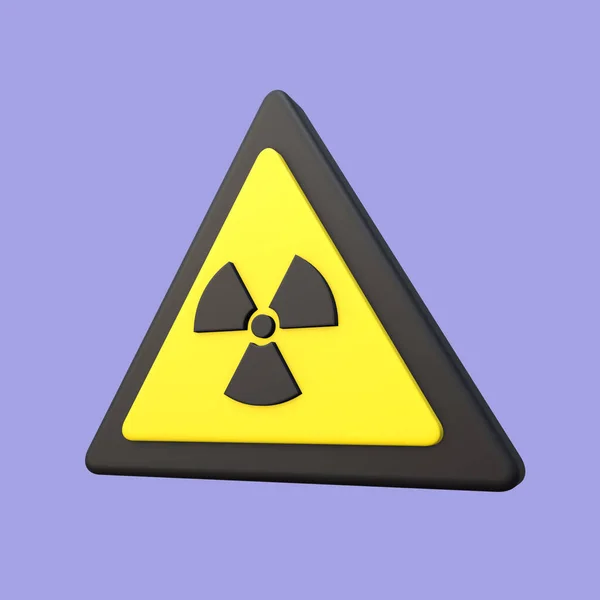 Stylized Radiation Sign Icon — Fotografia de Stock