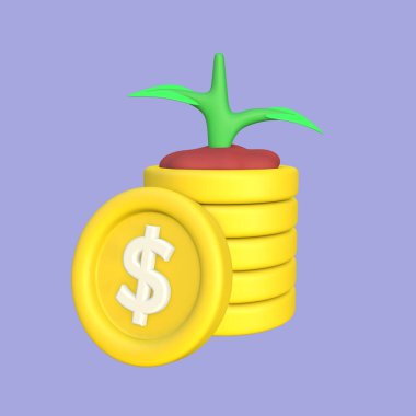 3B Yatırım Büyüme Çizimi Tasarımı