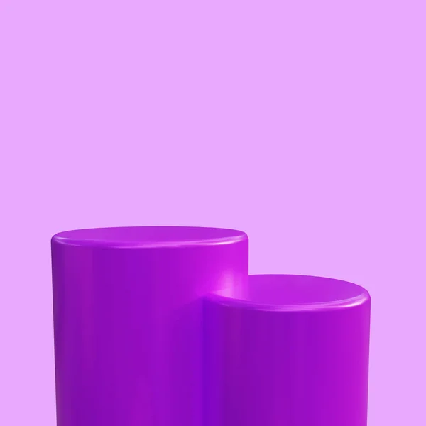 Render Purple Circle Podium — Stock Photo, Image