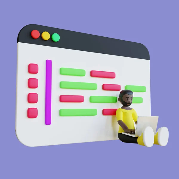 Character Illustration Programmer — Stockfoto