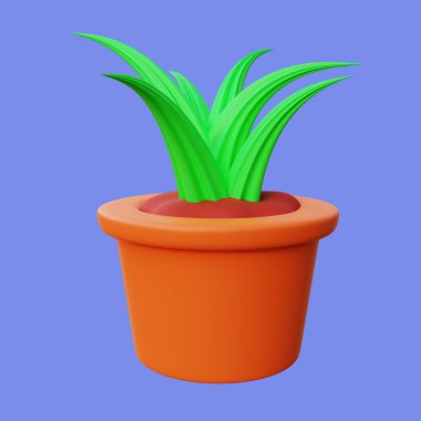 Biçimlendirilmiş 3D Bonsai Simgesi Tasarımı