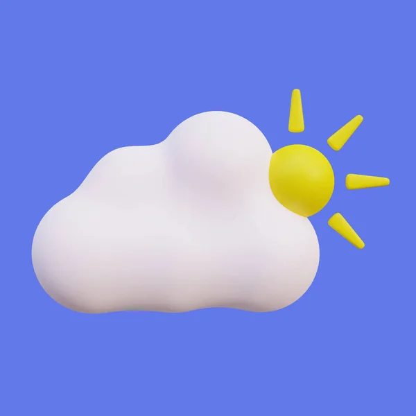 Stylized Sunny Weather Illustration — Stock Photo, Image