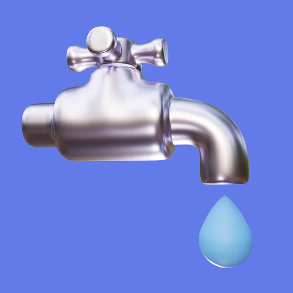 Stilisierte Illustration Von Leitungswasser — Stockfoto