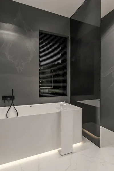 白い壁のキッチンのモダンなインテリア 3Dレンダリング — ストック写真