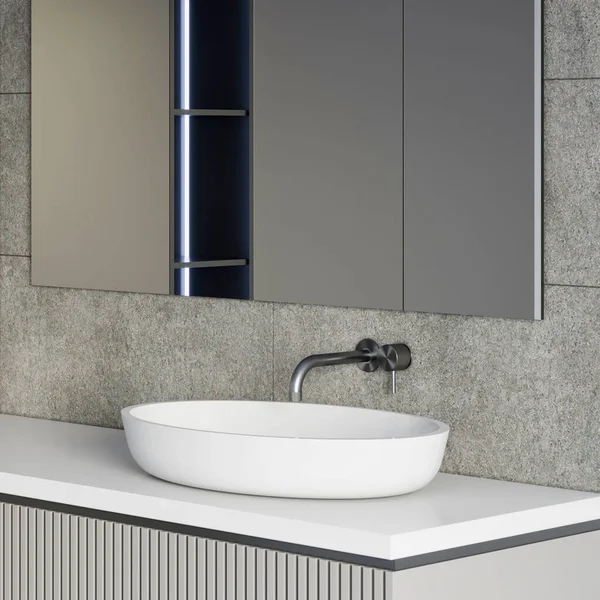 Render Modern Luxury Bathroom Furniture Interior Design — Foto de Stock