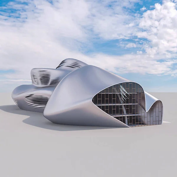 3d render sci-fi futuristic building architecture exterior design inspiration