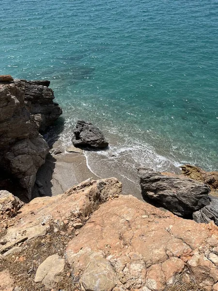 Costa Rochosa Mar Mediterrâneo — Fotografia de Stock