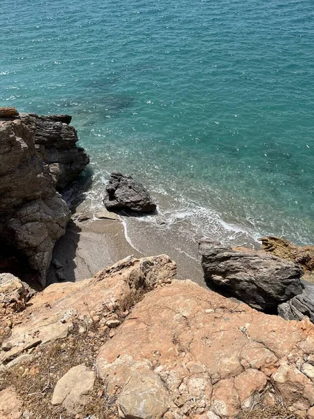 Costa Rochosa Mar Mediterrâneo — Fotografia de Stock