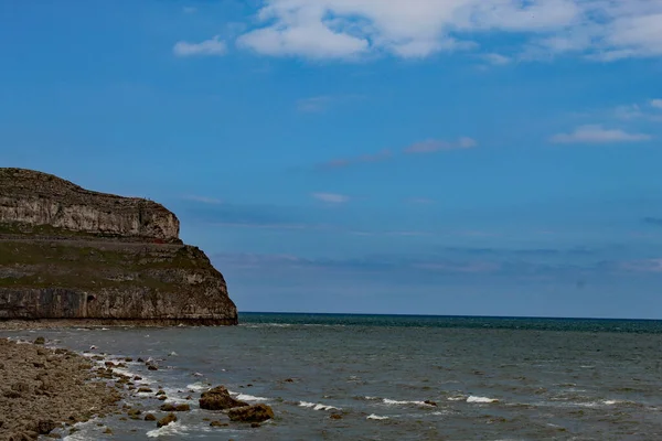 Krajobraz Ujęcie Wielkiego Orme Llandudno Walia Strzał Został Wykonany Piękny — Zdjęcie stockowe