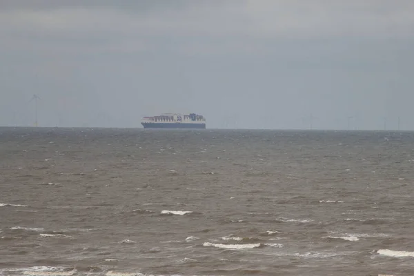 Eine Schöne Landschaftsaufnahme Aufgenommen Formby Beach Liverpool Merseyside Dieser Strand — Stockfoto