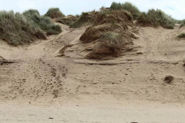 Piękne Ujęcie Krajobrazu Słynnych Wydm Crosby Beach Formy Liverpool Wydmy — Zdjęcie stockowe