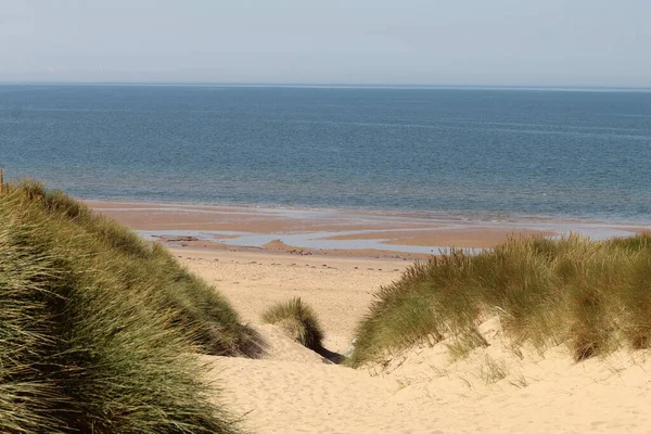 Famous Sand Dunes Formby Beach Liverpool Merseyside — Stock fotografie
