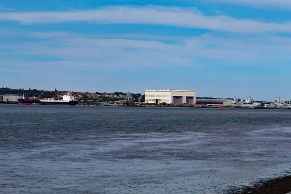 A wonderful summer landscape shot of the River Mersey, with Cheshire and the Wirral in the background. This was taken on a warm and clear day with great views.