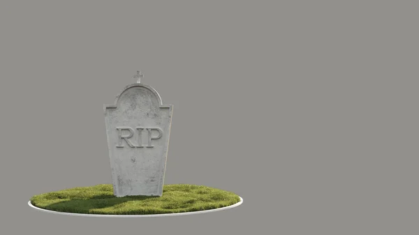 Picture Tombstone Lawn — Stock Photo, Image