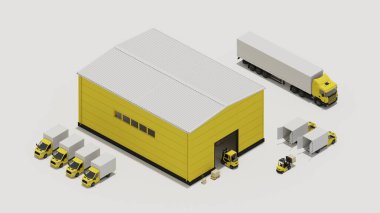 3D görüntüleme iletimi izometrik