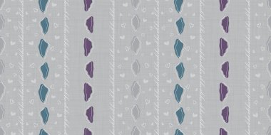 Gri vektör aloha kumaşı desenli, tekrarlanmayan desen arka plan. Elle çizilmiş elementlerle. Tekstil ve kumaş kullanımları için harika. Şirin gri çocuk modeli. Çocuk aksesuarları için kullanılabilir.