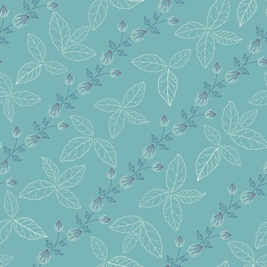 Toz mavisi çizgiler çiçek desenli bir arkaplan bırakır. Her şey için harika.