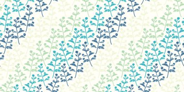 Multi leaves twigs tiny trees on white vector seamless pattern with hand drawn elements. Great for elegant fabric, textile prints, wallpaper, covers and much more
