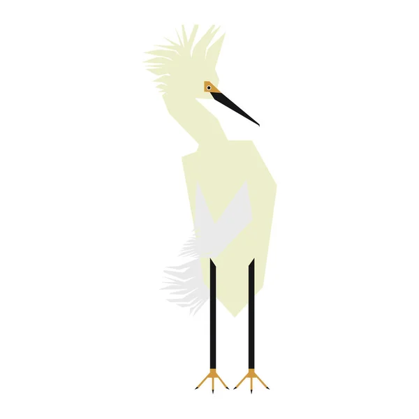 Kolorowa Abstrakcyjna Ilustracja Wektora Geometrycznego Ptaka — Zdjęcie stockowe