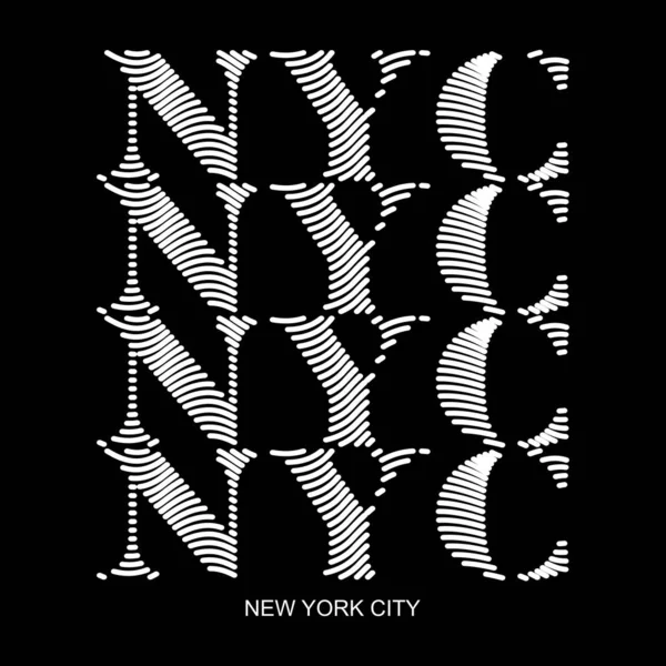 Nueva York Nyc Diseño Tipografía Grunge Fondo Vector Diseño Texto — Vector de stock
