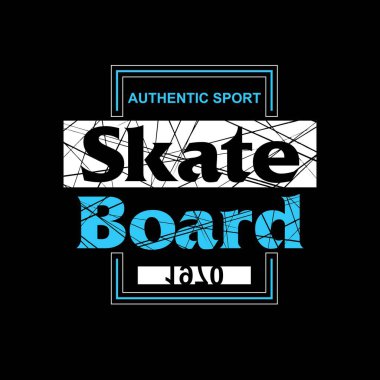 SKATE BOARD Cool tasarım tipografisi, vektör tasarım metin illüstrasyonu, poster, afiş, broşür, kartpostal, imza, t-shirt grafikleri, yazdırma vs.