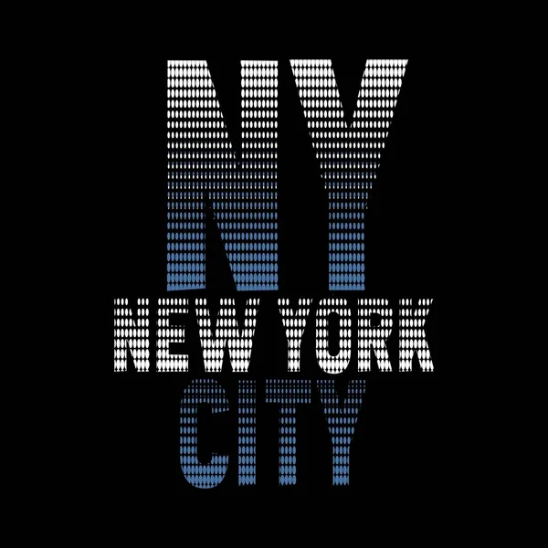 纽约市设计字体 矢量设计文字插图 明信片 T恤衫图形 印刷品等 — 图库矢量图片