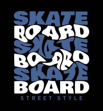 Kaykay tasarımı tipografi, vektör tasarımı metin çizimi, imza, t-shirt grafikleri, yazdırma.