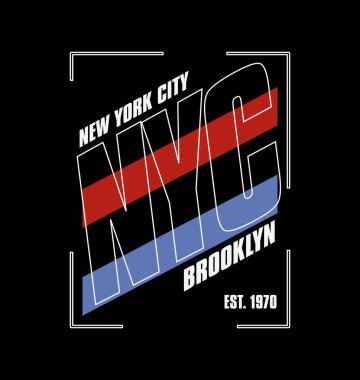 NEW YORK CITY tasarım tipografi, vektör tasarım metin illüstrasyonu, işaret, t gömlek grafikleri, yazdırma.