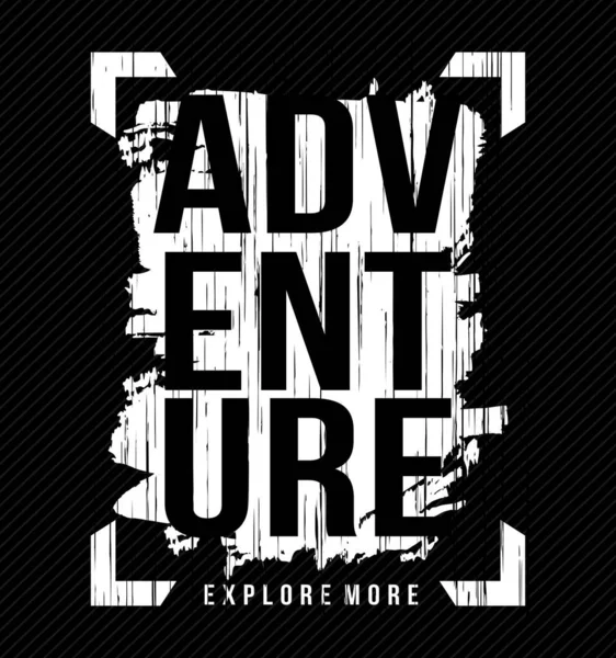 ADVENTURE Grunge etkisi tasarım tipografisi, vektör tasarımı metin illüstrasyonu, poster, afiş, el ilanı, kartpostal, imza, t-shirt grafikleri, yazdırma vs.