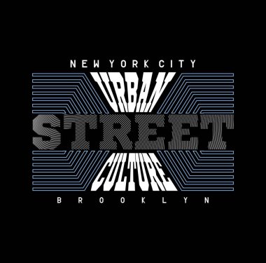 URBAN STREET tasarım tipografisi, vektör tasarım metin illüstrasyonu, imza, t gömlek grafikleri, yazdırma.
