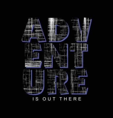 ADVENTURE tasarım tipografisi, vektör tasarım metin illüstrasyonu, imza, t gömlek grafikleri, yazdırma vs.