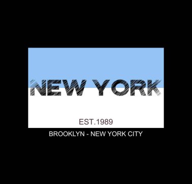 New York tasarım tipografisi, vektör tasarım metin illüstrasyonu, imza, t-shirt grafikleri, baskı vs.
