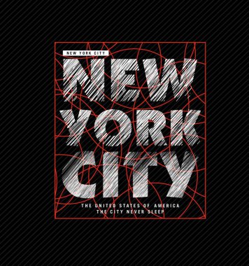 NEW YORK CITY grunge tasarım tipografi, vektör tasarım metin illüstrasyonu, poster, afiş, el ilanı, kartpostal, imza, t shirt grafikleri, yazdırma vs.