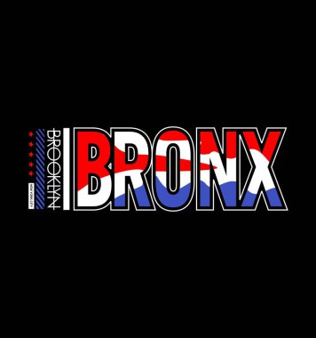 Brooklyn Bronx arkaplan tasarımı tipografi, vektör tasarım metin illüstrasyonu, poster, afiş, broşür, kartpostal, imza, t-shirt grafikleri, baskı vs.