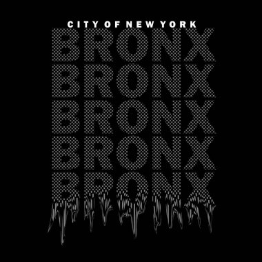 BRONX Grunge New York tasarım tipografisi, vektör tasarımı metin illüstrasyonu, poster, afiş, el ilanı, kartpostal, imza, t-shirt grafikleri, baskı vs.