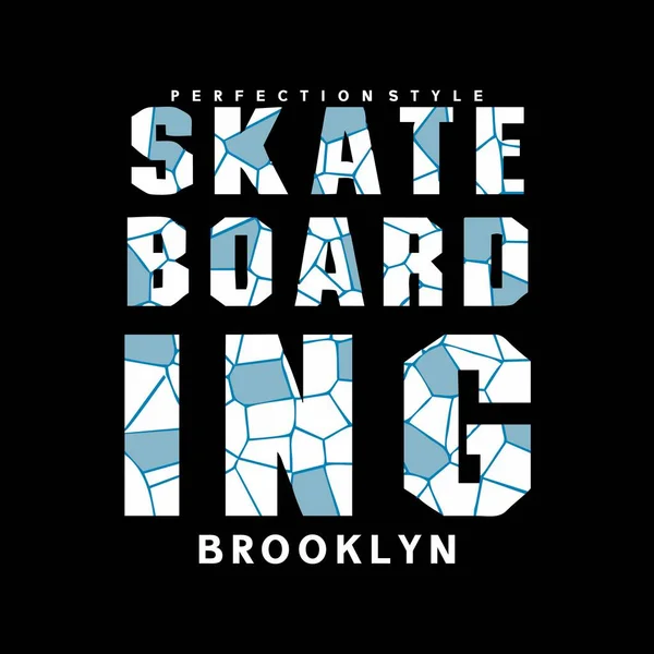 Skate Boarding Design Typography Vector Graphic Illustration Printing Shirts Others — 스톡 벡터