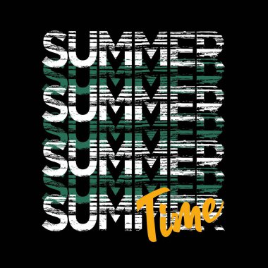 SUMER Time dizayn tipografisi, Grunge arkaplan vektör tasarımı metin tasarımı illüstrasyonu, işaret, t shirt grafikleri, yazdırma.