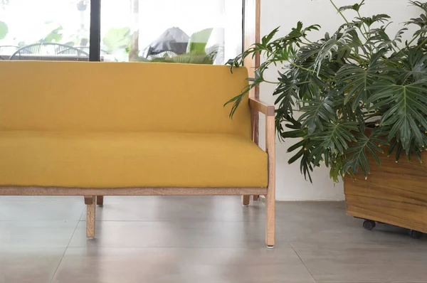 Gemütlicher Skandinavischer Stil Und Modernes Design Hause Retro Sessel Und — Stockfoto
