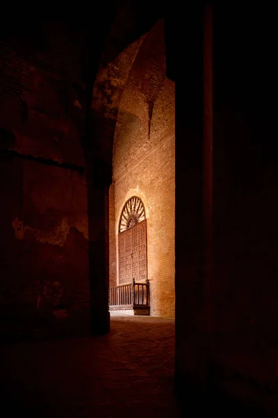 Interior Hacienda Mexican House Latin America Entrance Light Contrast Space — Stockfoto