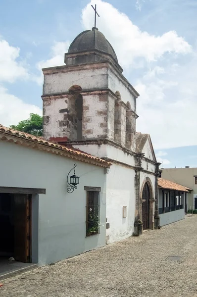 Chapel Old Building Village Church Colonial Architecture Walls Aged Wooden —  Fotos de Stock