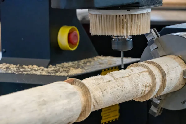wood lathe drill, milling machine with Computer numerical control processes wood blank at high speed mexico latin america