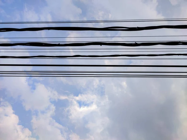 Hochspannungs Doppel Elektromast Zur Erhöhung Der Festigkeit Und Entfernung Zwischen — Stockfoto