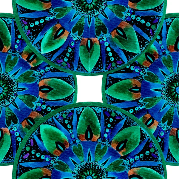 Beautiful Seamless Concept Abstract Mandala Pattern Blooming Koleidoscope Theme Great — Stock Photo, Image