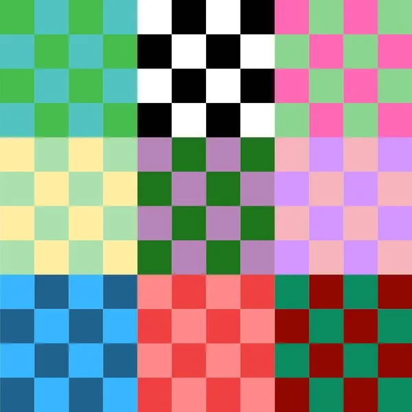 Colorful Chessboard Indie Y2K Pattern — Stock fotografie