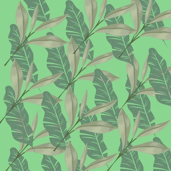 Green Floral Botanical Tropical Y2K Pattern — Foto de Stock